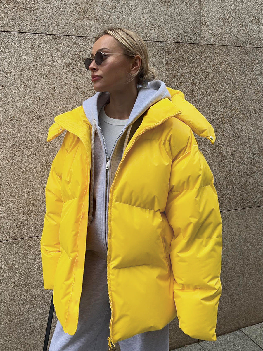 Skye | Women's Oversized Hooded Puffer Jacket | High Neck