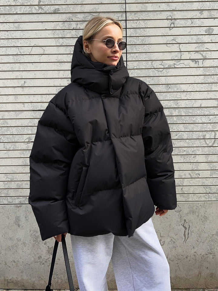 Skye | Women's Oversized Hooded Puffer Jacket | High Neck
