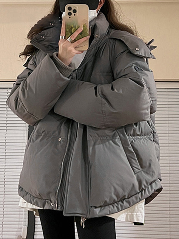 Nora | Women's Oversized Hooded Puffer Jacket | Zip Up