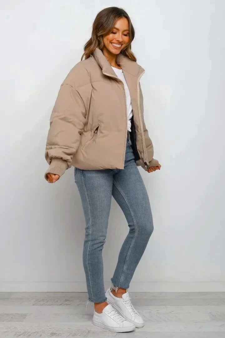 Olympia | Women's Short Quilted Puffer Jacket | Zip