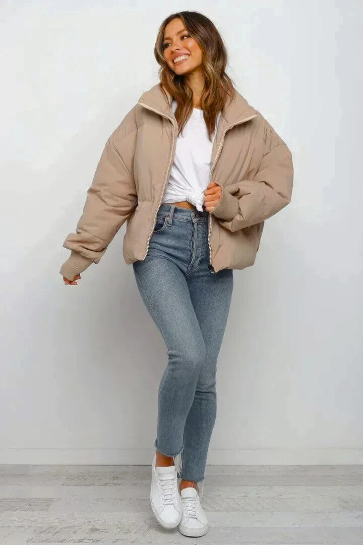 Olympia | Women's Short Quilted Puffer Jacket | Zip