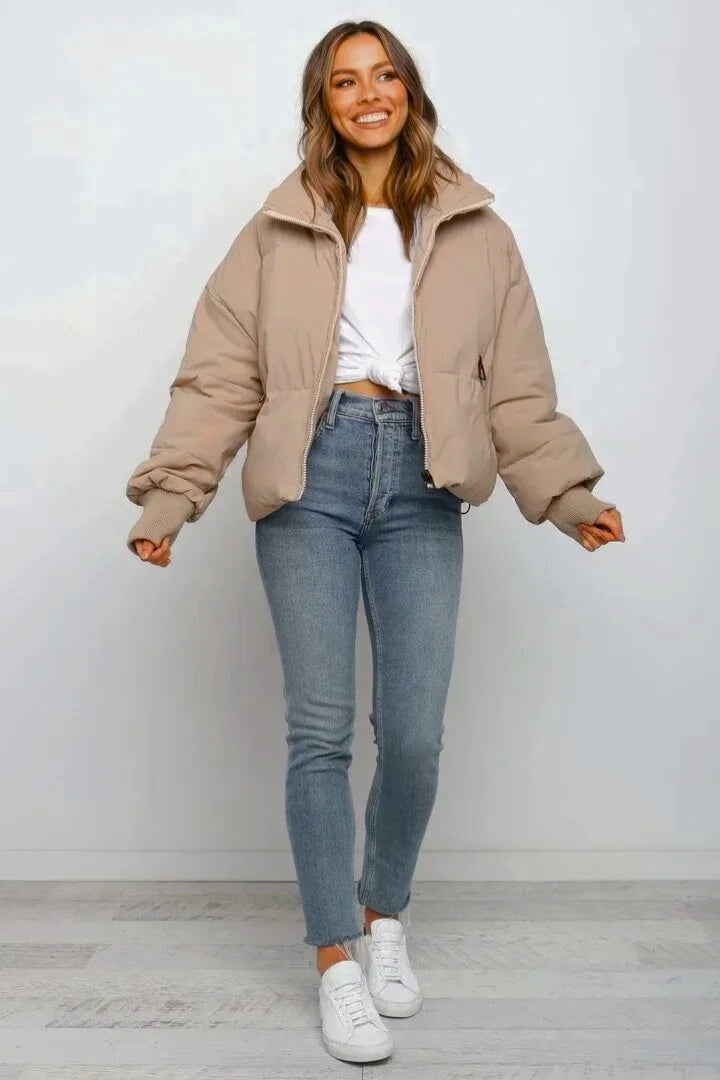 Olympia | Women's Short Quilted Puffer Jacket | Zip