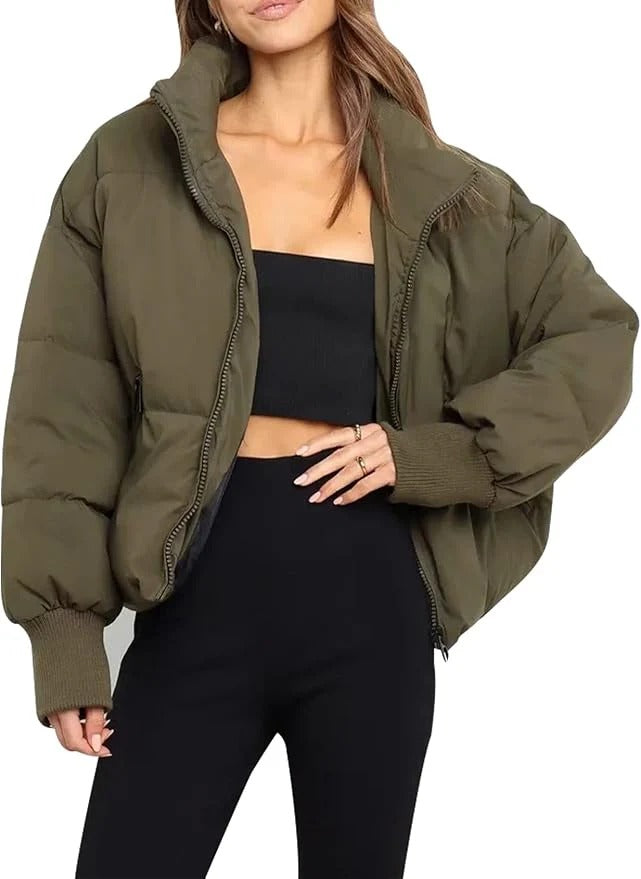 Olympia | Women's Short Quilted Puffer Jacket | Zip