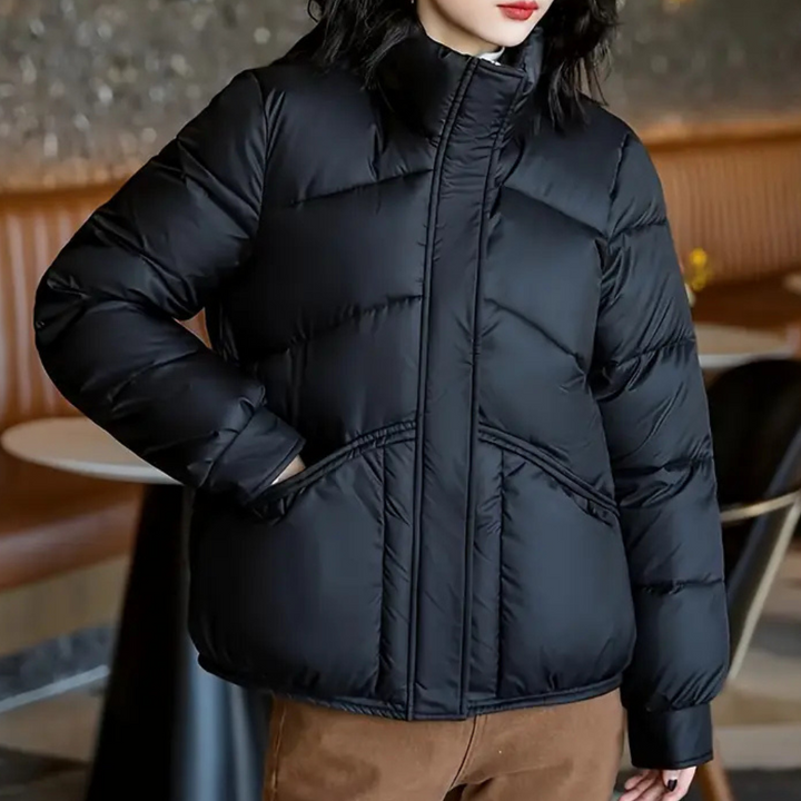 Rhea | Women's Quilted Padded Puffer Jacket | Zip-Up