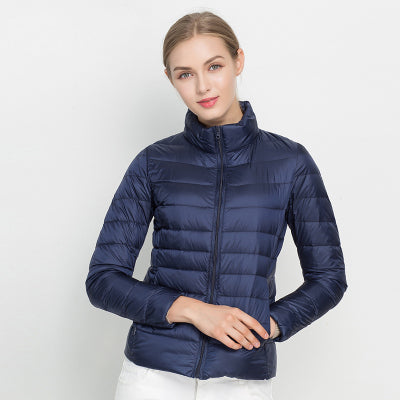 Modwenna | Women's Quilted Puffer Jacket | Stand Collar Zip Up
