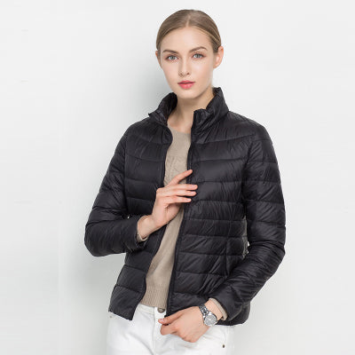 Modwenna | Women's Quilted Puffer Jacket | Stand Collar Zip Up