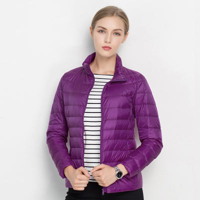 Modwenna | Women's Quilted Puffer Jacket | Stand Collar Zip Up