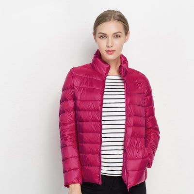 Modwenna | Women's Quilted Puffer Jacket | Stand Collar Zip Up