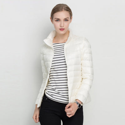 Modwenna | Women's Quilted Puffer Jacket | Stand Collar Zip Up