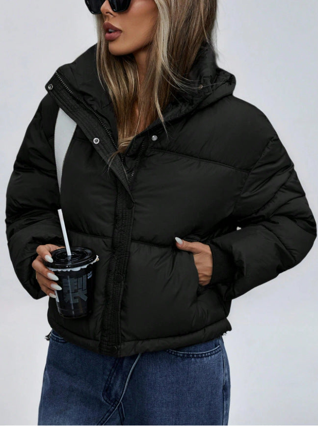 Suri | Women's Short Puffer Jacket | Stand Collar Zip Up