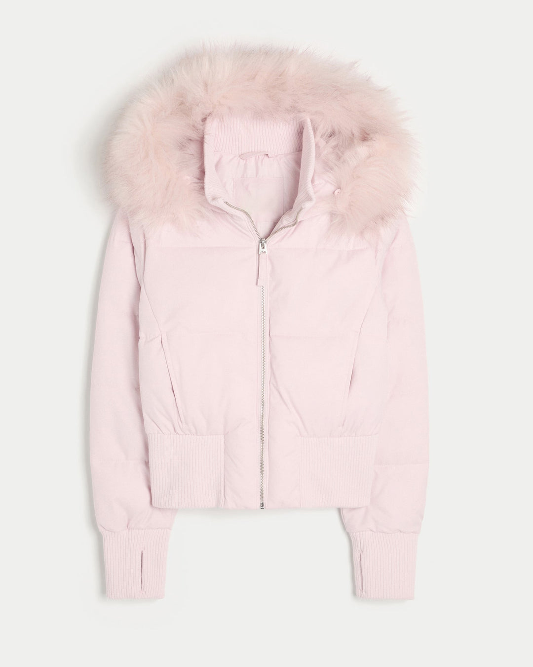 Nuala | Women's Puffer Jacket | Hood Zip Up Ribbed Cuffs