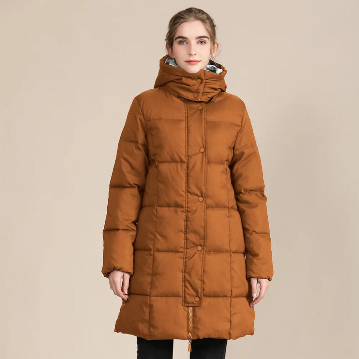 Eriko | Women's Long Quilted Puffer Jacket | Hooded