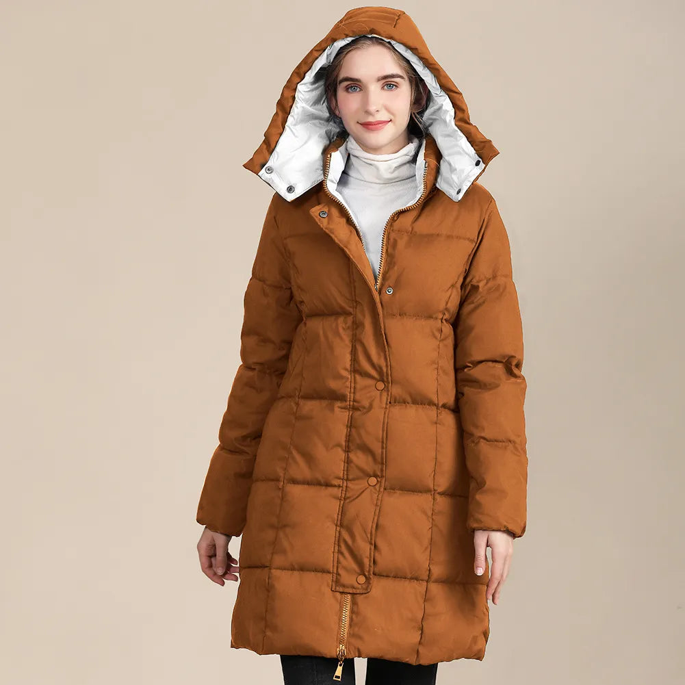 Eriko | Women's Long Quilted Puffer Jacket | Hooded