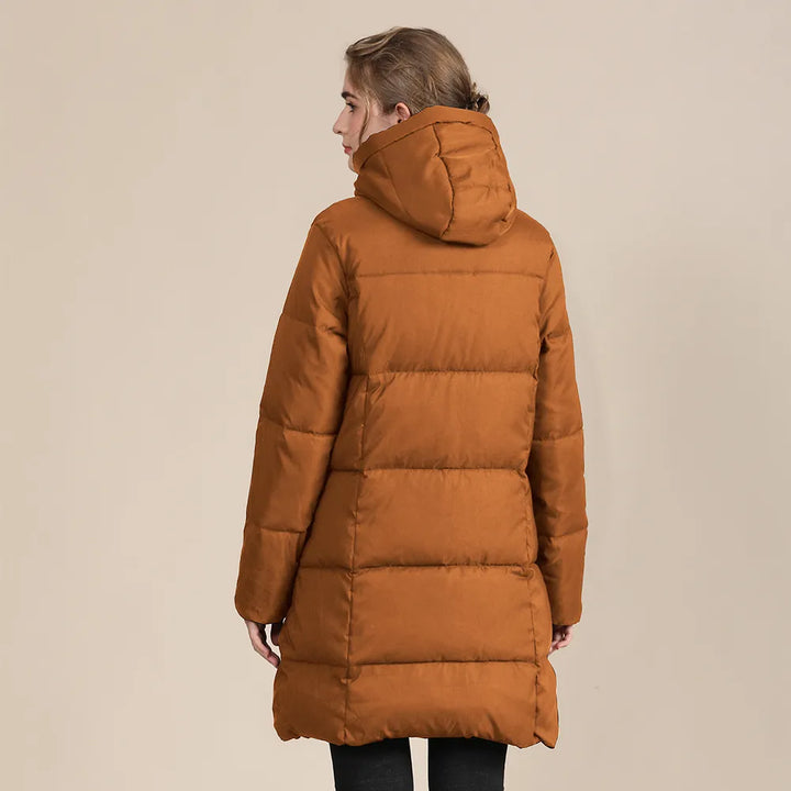 Eriko | Women's Long Quilted Puffer Jacket | Hooded