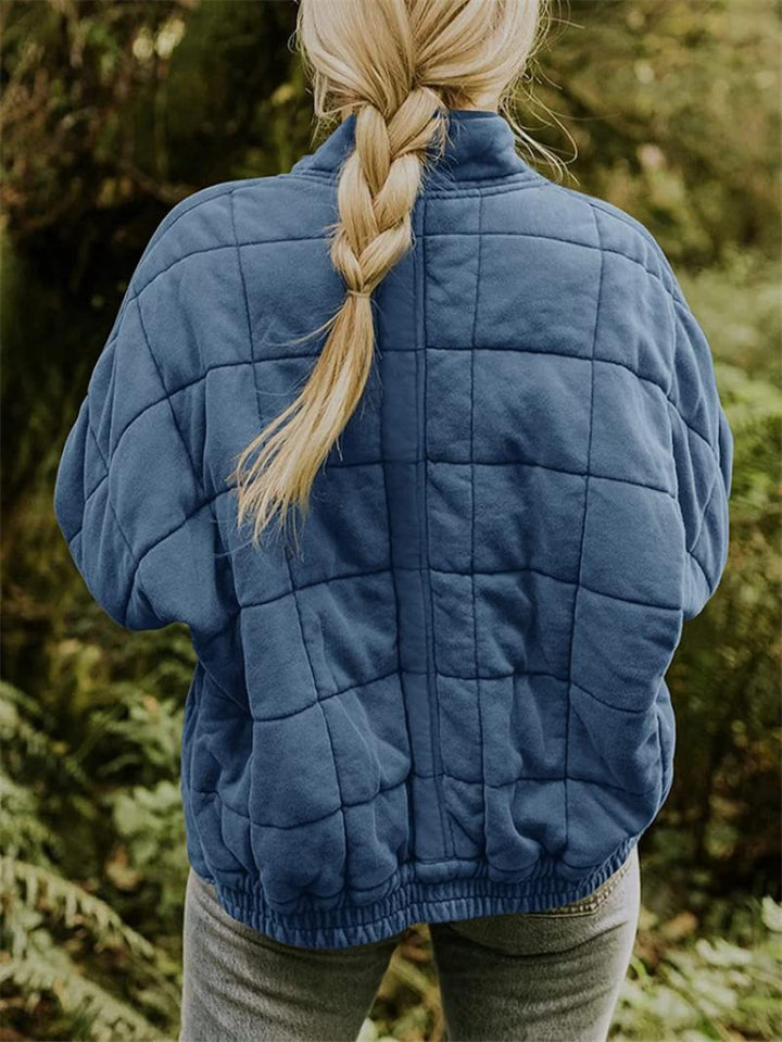 Lila | Women's Quilted Jacket | Zip Front Casual