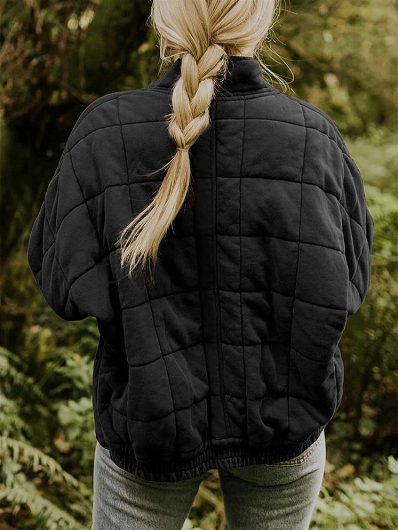 Lila | Women's Quilted Jacket | Zip Front Casual