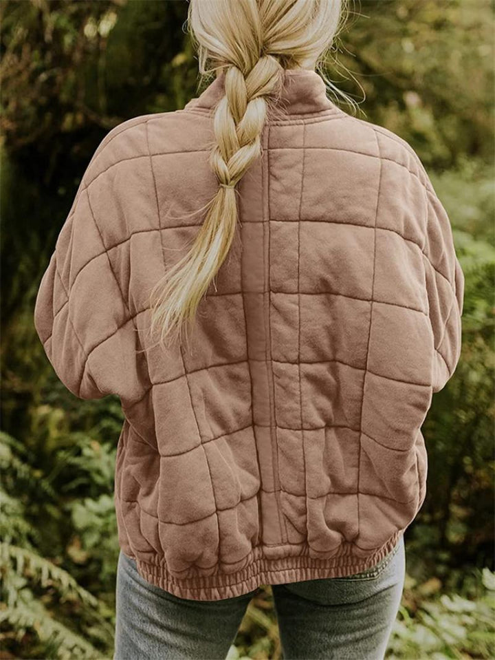 Lila | Women's Quilted Jacket | Zip Front Casual