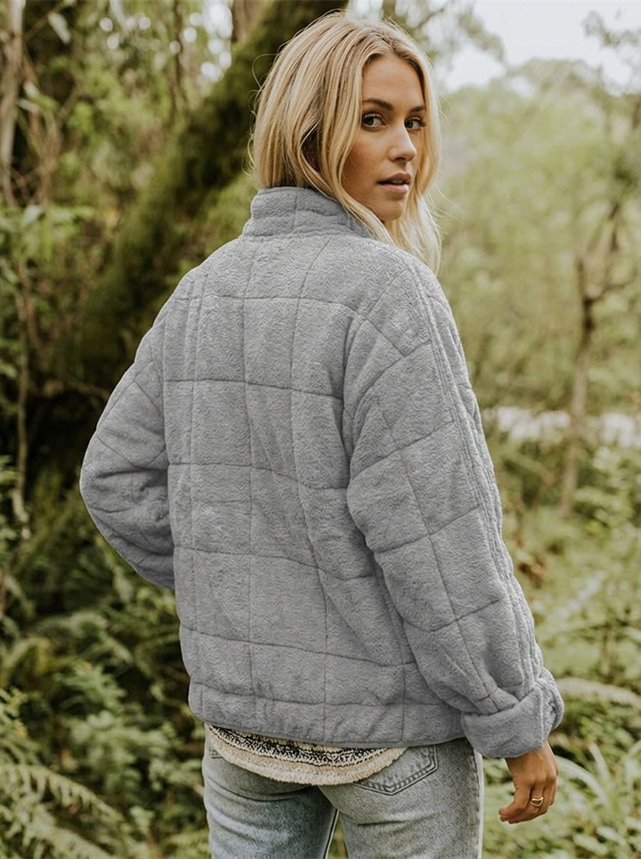 Lila | Women's Quilted Jacket | Zip Front Casual