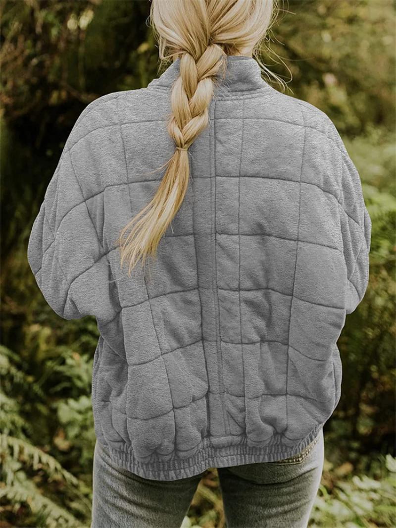 Lila | Women's Quilted Jacket | Zip Front Casual