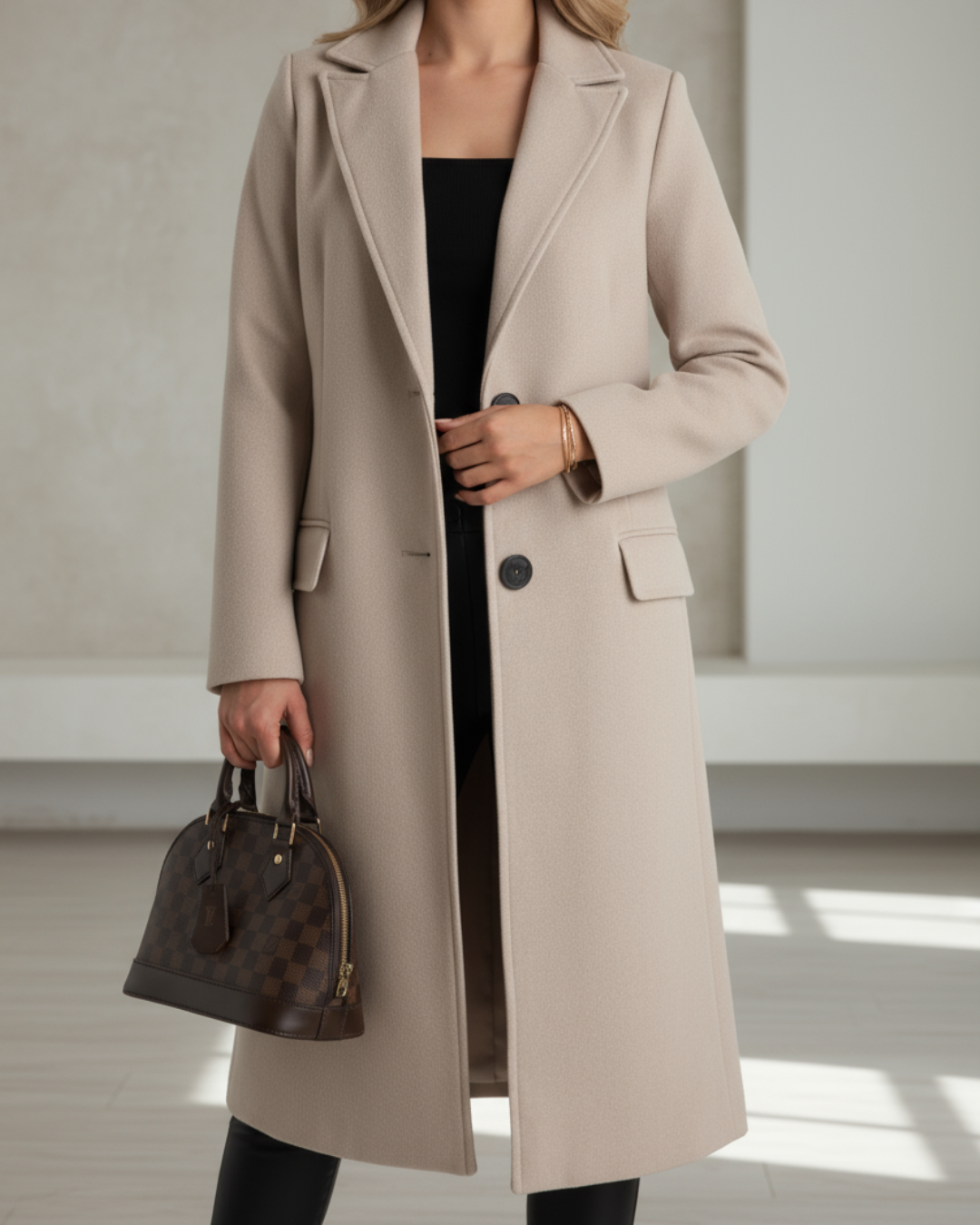 Ilse | Women's Single-Breasted Trench Coat | Notched Lapel