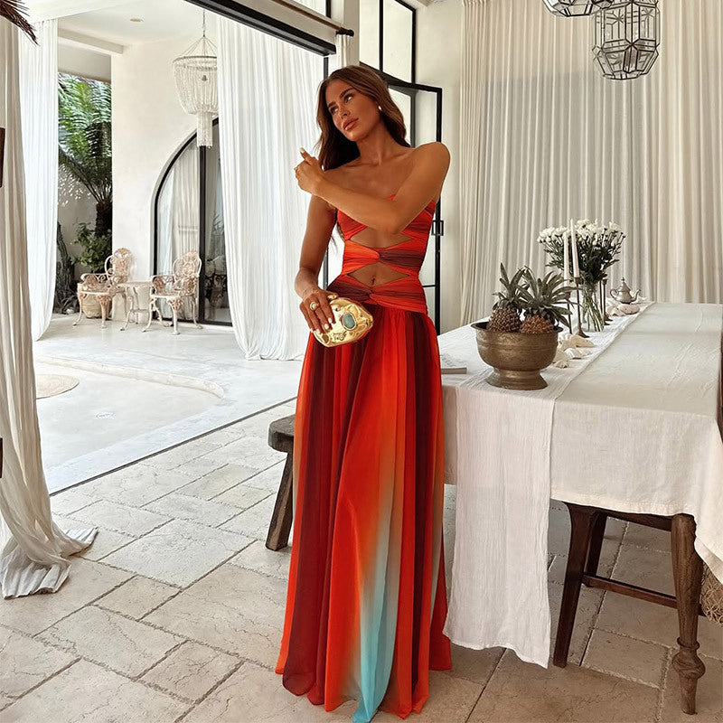 Women’s Summer Dress Strapless Maxi | Evening