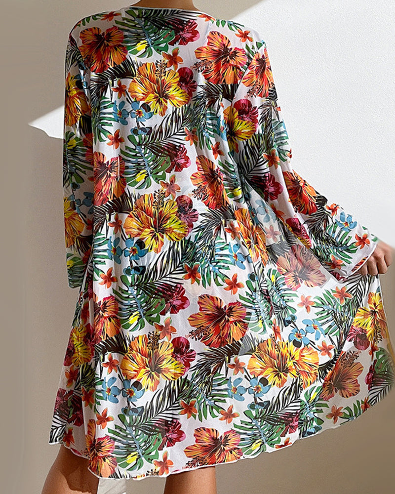 Rowena | Women's Swimwear Set | Floral Cover Up