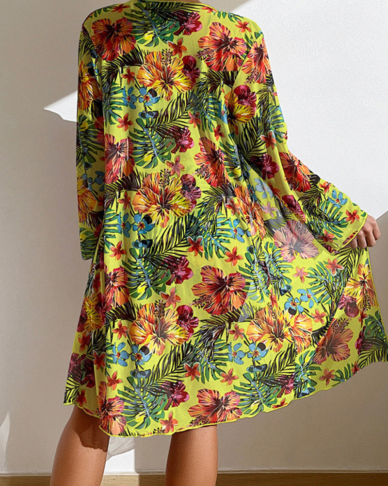 Rowena | Women's Swimwear Set | Floral Cover Up