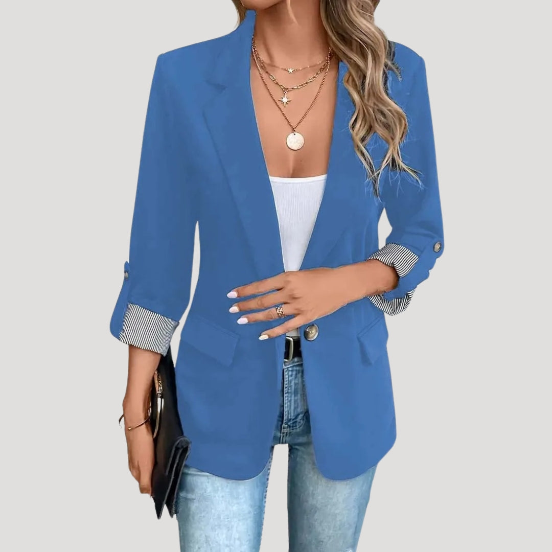 Atalante | Women's Tailored Blazer | Roll Up Sleeves Lapel Casual