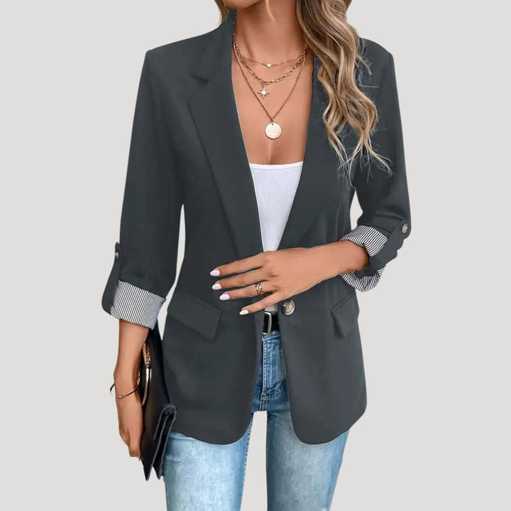 Atalante | Women's Tailored Blazer | Roll Up Sleeves Lapel Casual