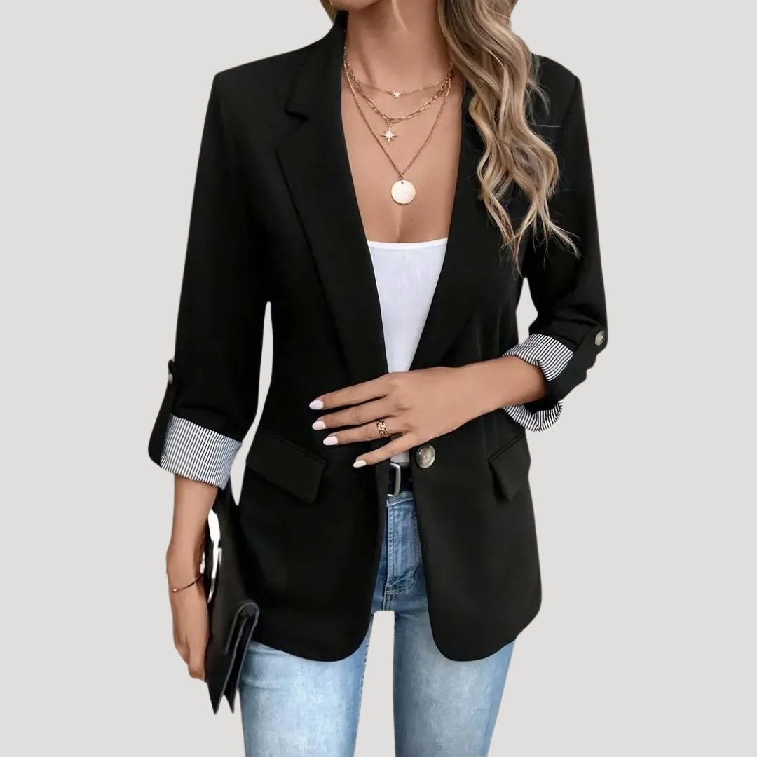 Atalante | Women's Tailored Blazer | Roll Up Sleeves Lapel Casual