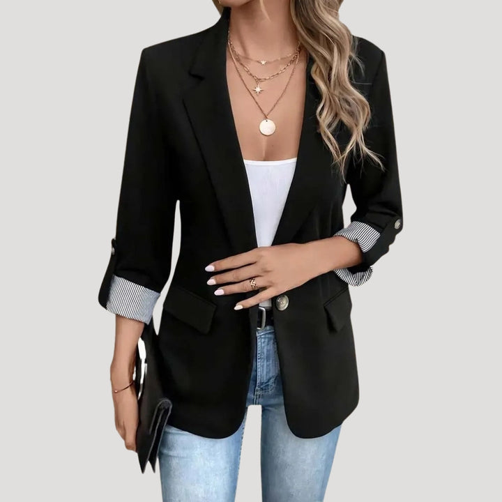 Atalante | Women's Tailored Blazer | Roll Up Sleeves Lapel Casual