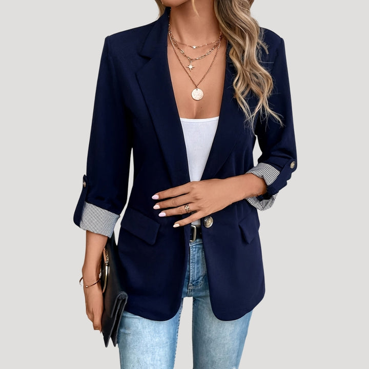 Atalante | Women's Tailored Blazer | Roll Up Sleeves Lapel Casual