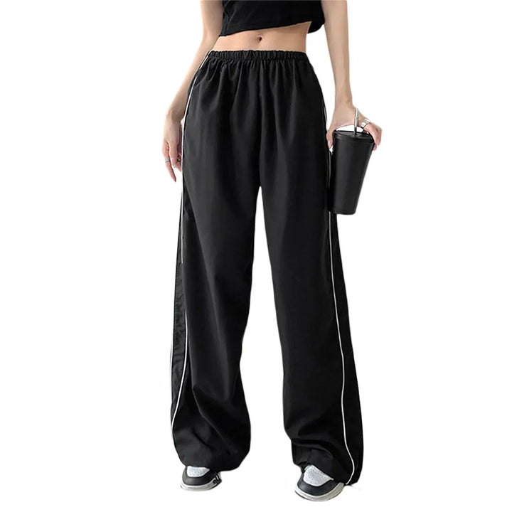 Uta | Women's Baggy Track Pants Wide Leg | Side Stripe Casual