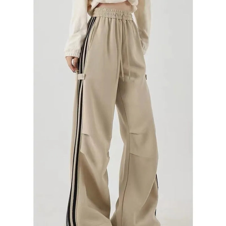Cunimund | Women's Baggy Track Pants High Waist | Side Stripe