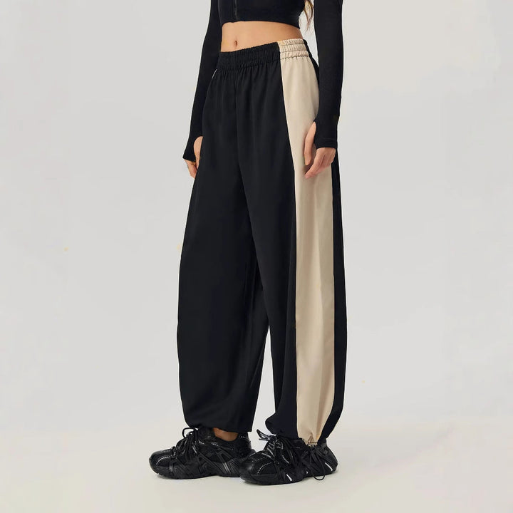 Harmonia | Women's Baggy Track Pants | Contrast Side Panels