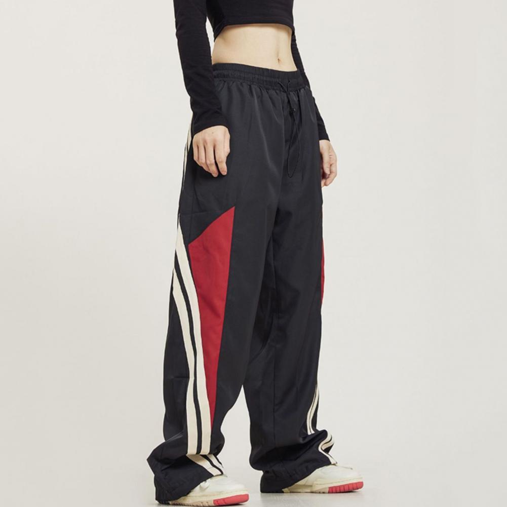 Eudoxia | Women's Baggy Wide Leg Track Pants | Contrast Side Panels