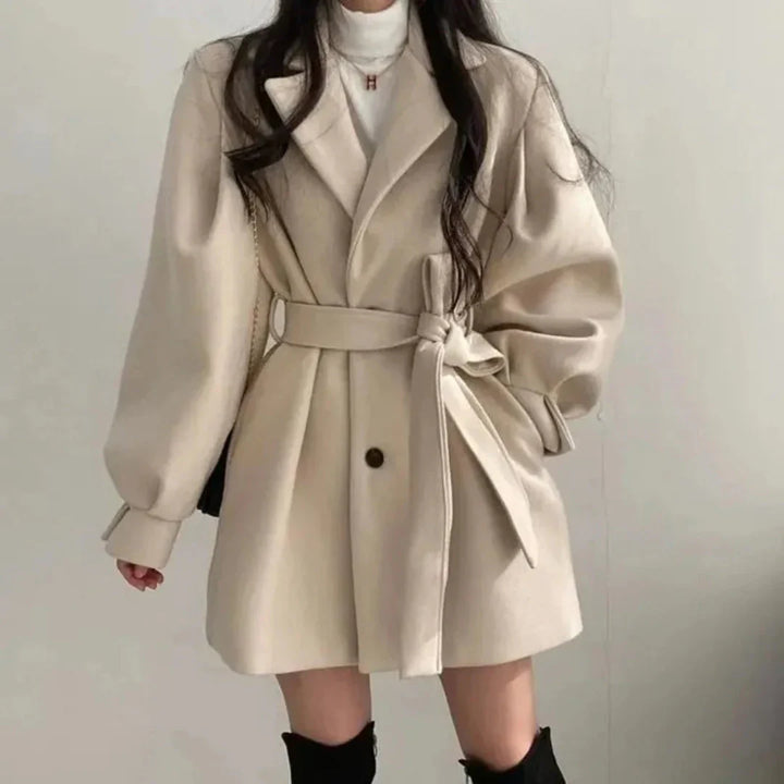 Filomena | Women's Oversized Trench Coat | Belt & Lapel