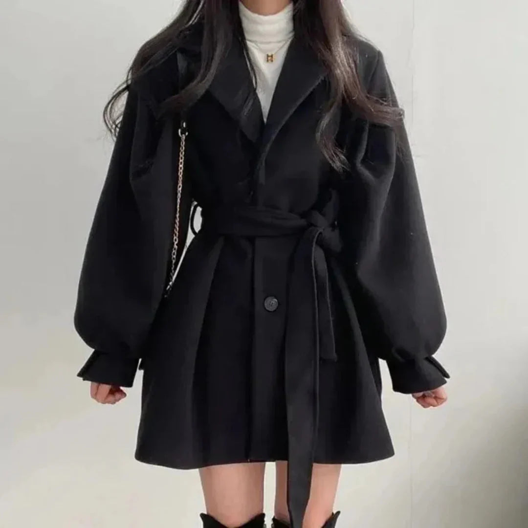 Filomena | Women's Oversized Trench Coat | Belt & Lapel