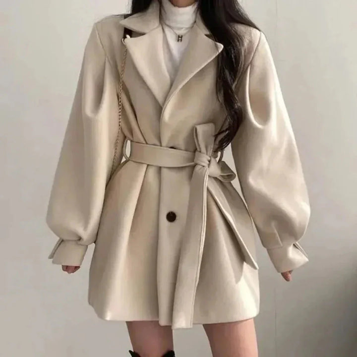 Filomena | Women's Oversized Trench Coat | Belt & Lapel