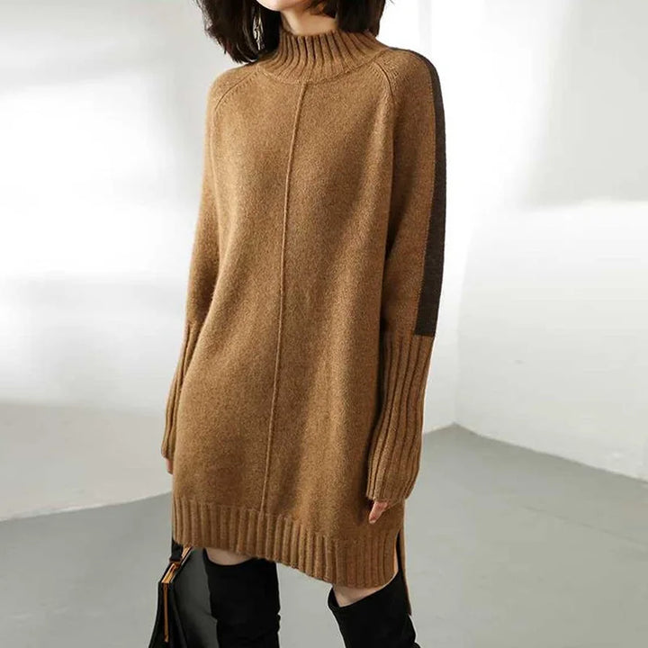 Ceolswith | Knit Turtle Neck Mini Dress