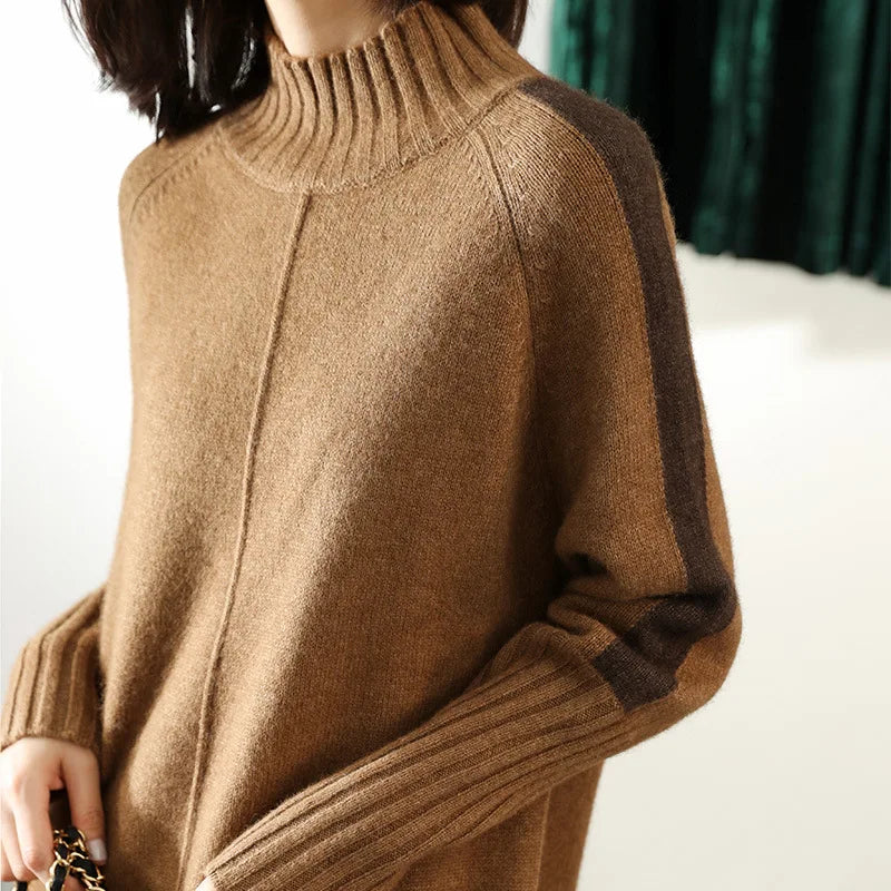Ceolswith | Knit Turtle Neck Mini Dress