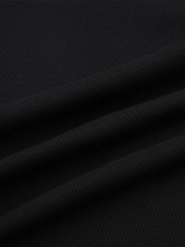 Isabeau | Knit Mini Dress | Ruffle Hem Long Sleeve
