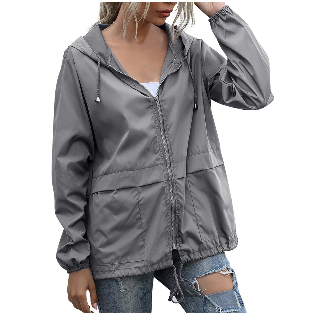 Jamila | Women's Hooded Zip Rain Jacket