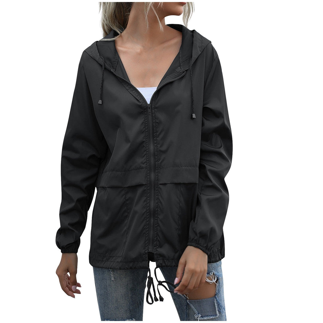Jamila | Women's Hooded Zip Rain Jacket