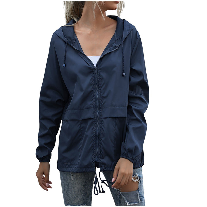 Jamila | Women's Hooded Zip Rain Jacket
