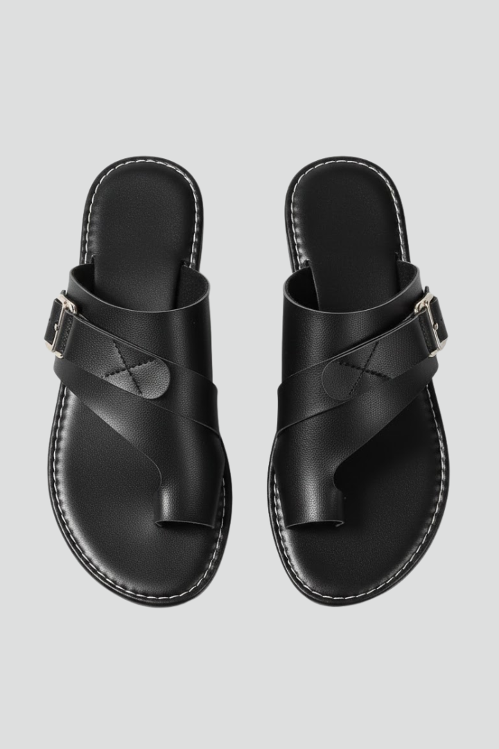 Luna | Women's Sandals | Buckle Textured Finish