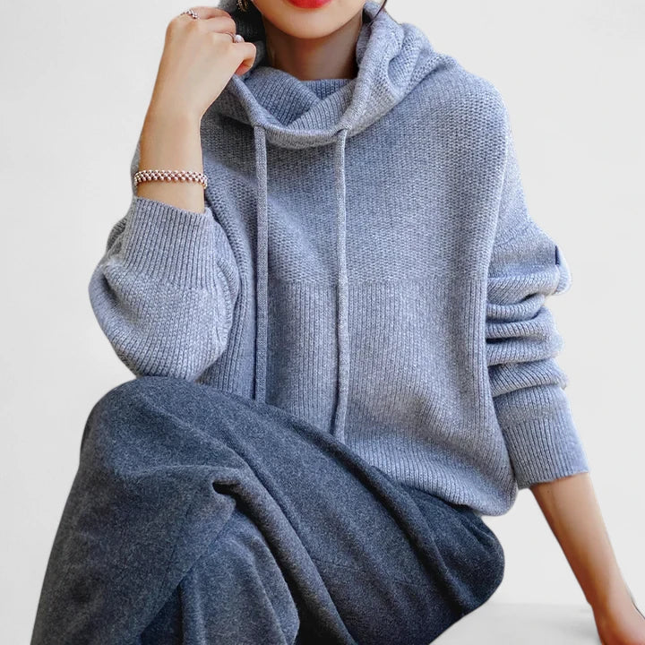 Eloise | Women's Cozy Knit Hoodie