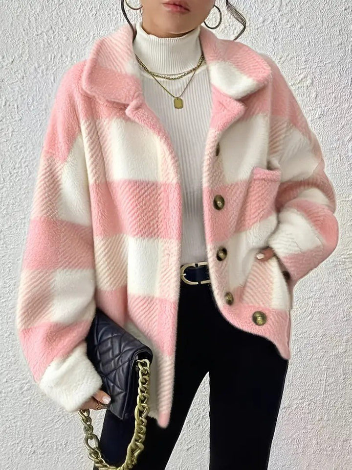 Lucilla | Women's Plaid Winter Jacket | Button Up