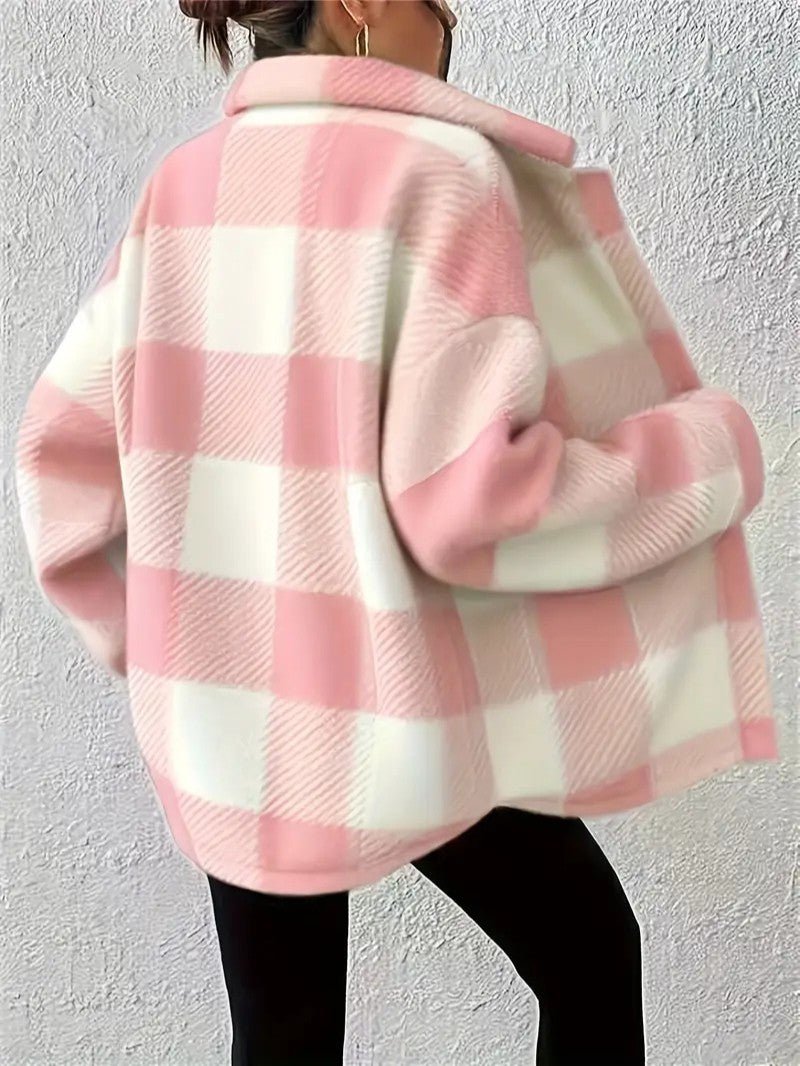 Lucilla | Women's Plaid Winter Jacket | Button Up