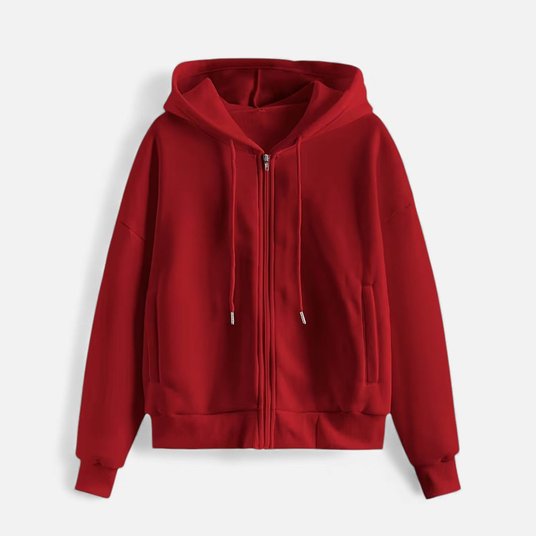 Nina | Women's Casual Zip-Up Knit Hoodie